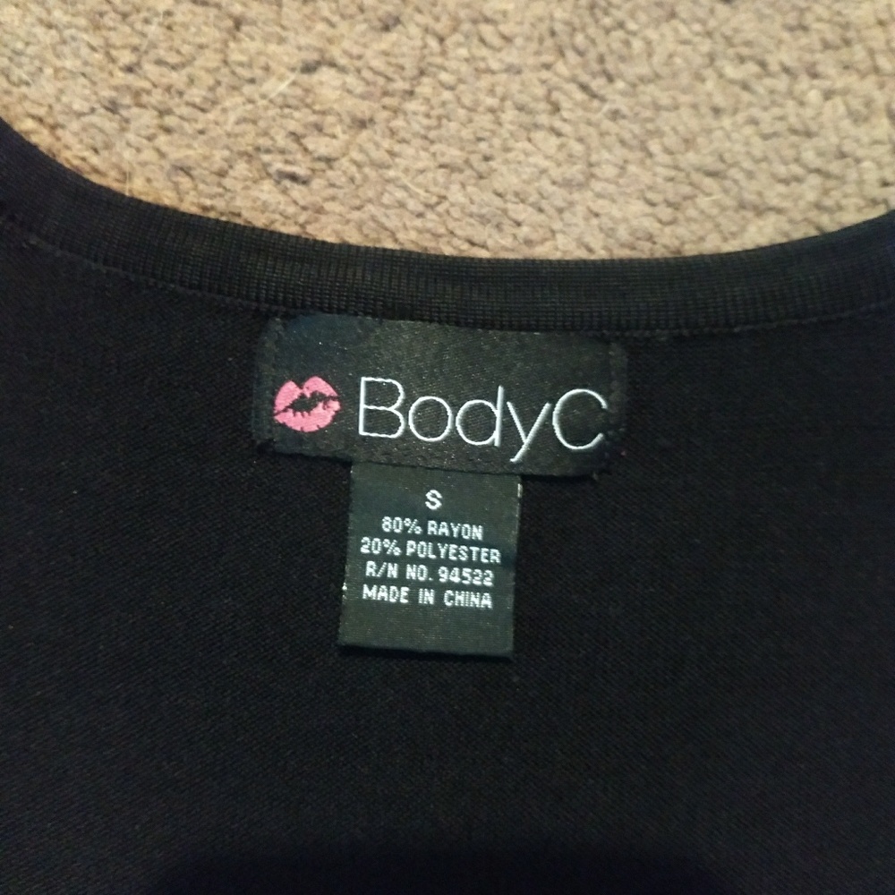Black body-con dress